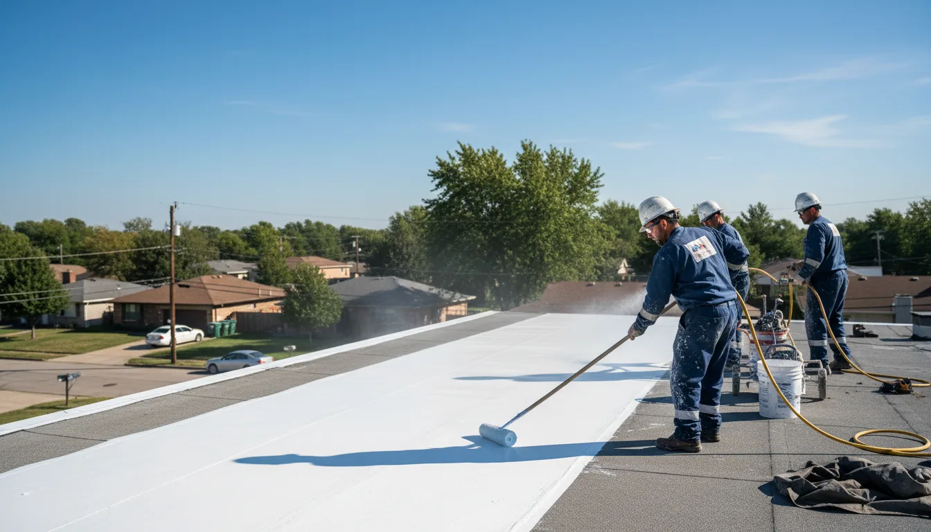 Commercial roof coating in Albany, WI near me